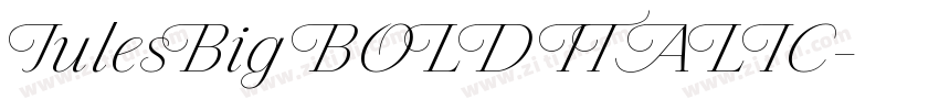 JulesBig BOLD ITALIC字体转换